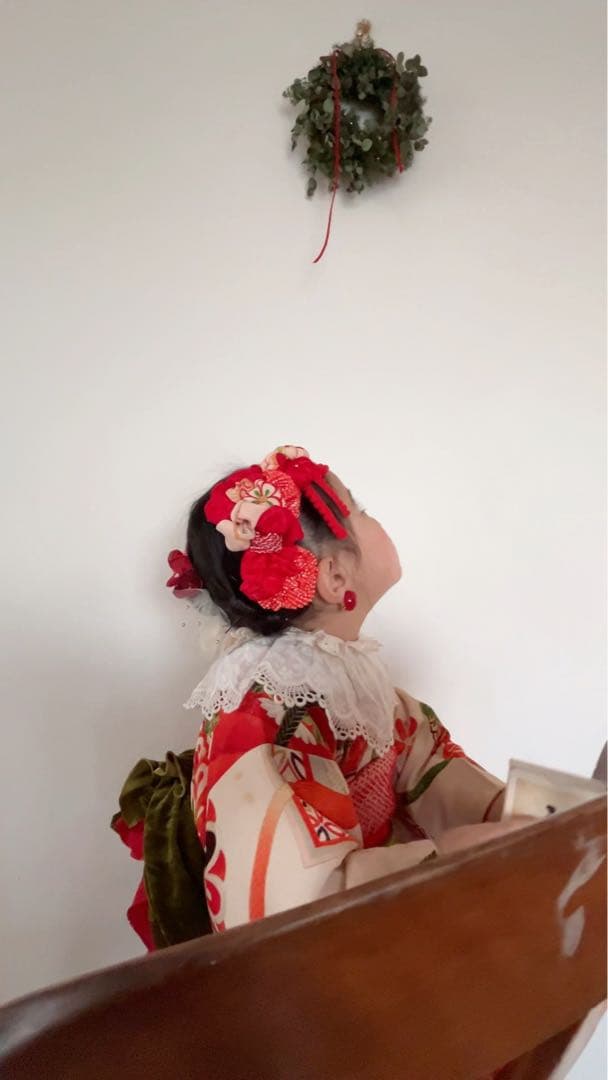 七五三　七五三髪飾り　ヘッドドレス　着物髪飾り　リメイク髪飾り　068