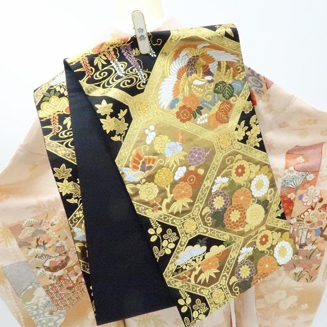 専用Y2566◇振袖 3点セット 大丸お誂え 吾妻徳穂落款 金駒