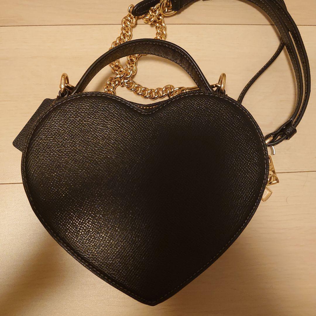 【最終値下】COACH ショルダーバッグ ハート型 2way 黒