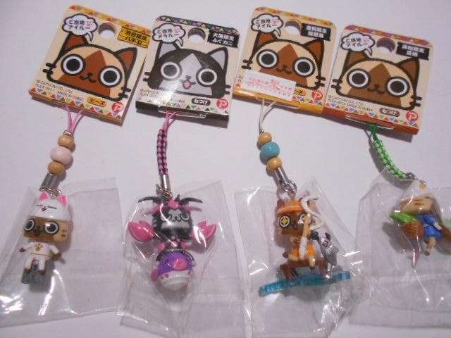 モンハン アイルー 根付 ストラップ 40点セット