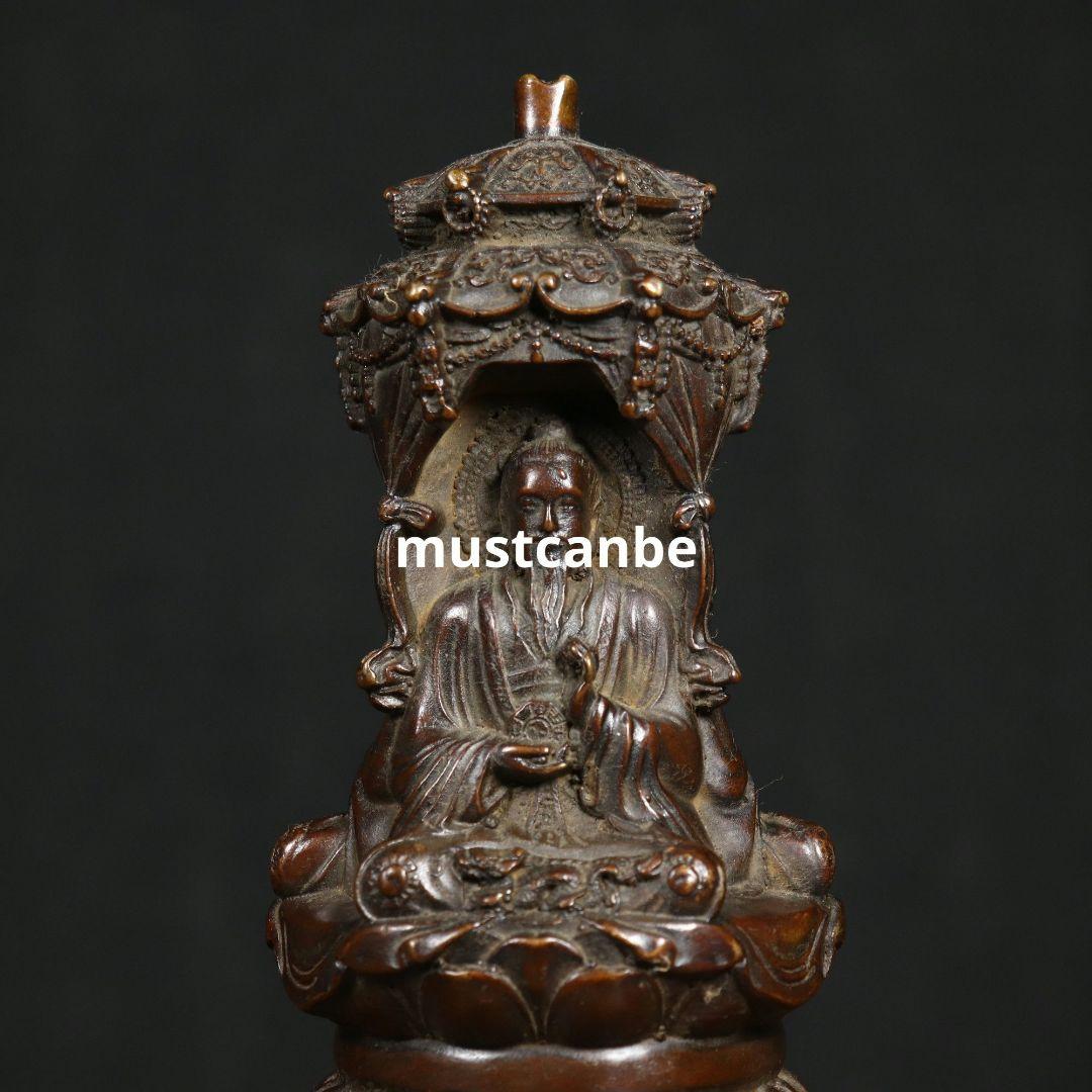 銅製 三清三聖仏像 玉清上清太清 仏堂 置物 工芸品
