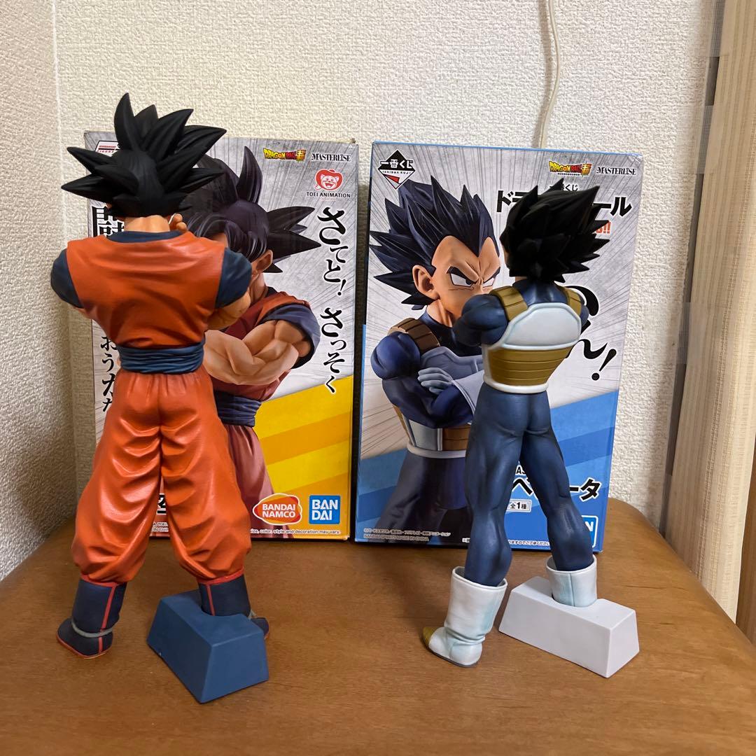 ドラゴンボール一番くじstrong chains 孫悟空ベジータフィギュア