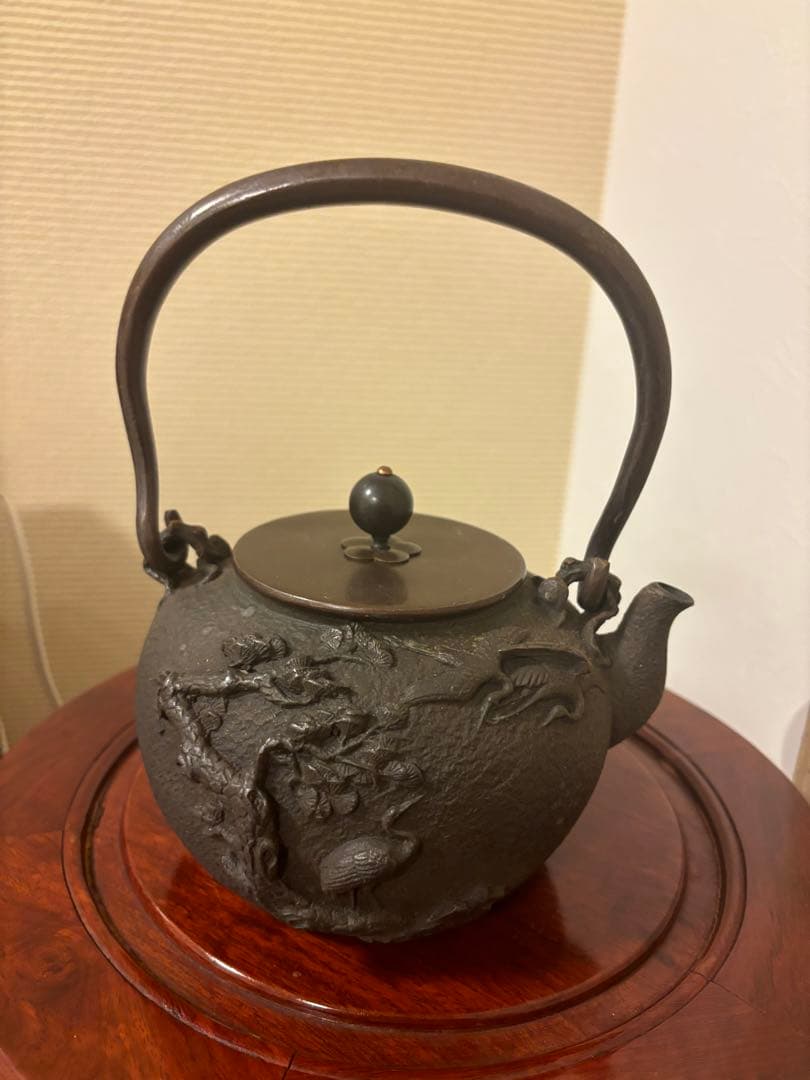 2422 金龍堂大国寿郎作鉄瓶時代物