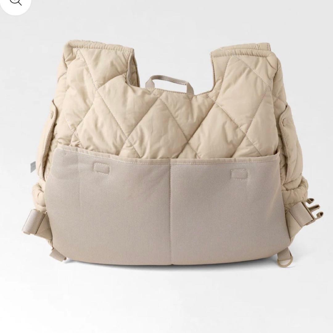 未使用】moncheri キルティングメッシュ付きフロントバッグ☆M