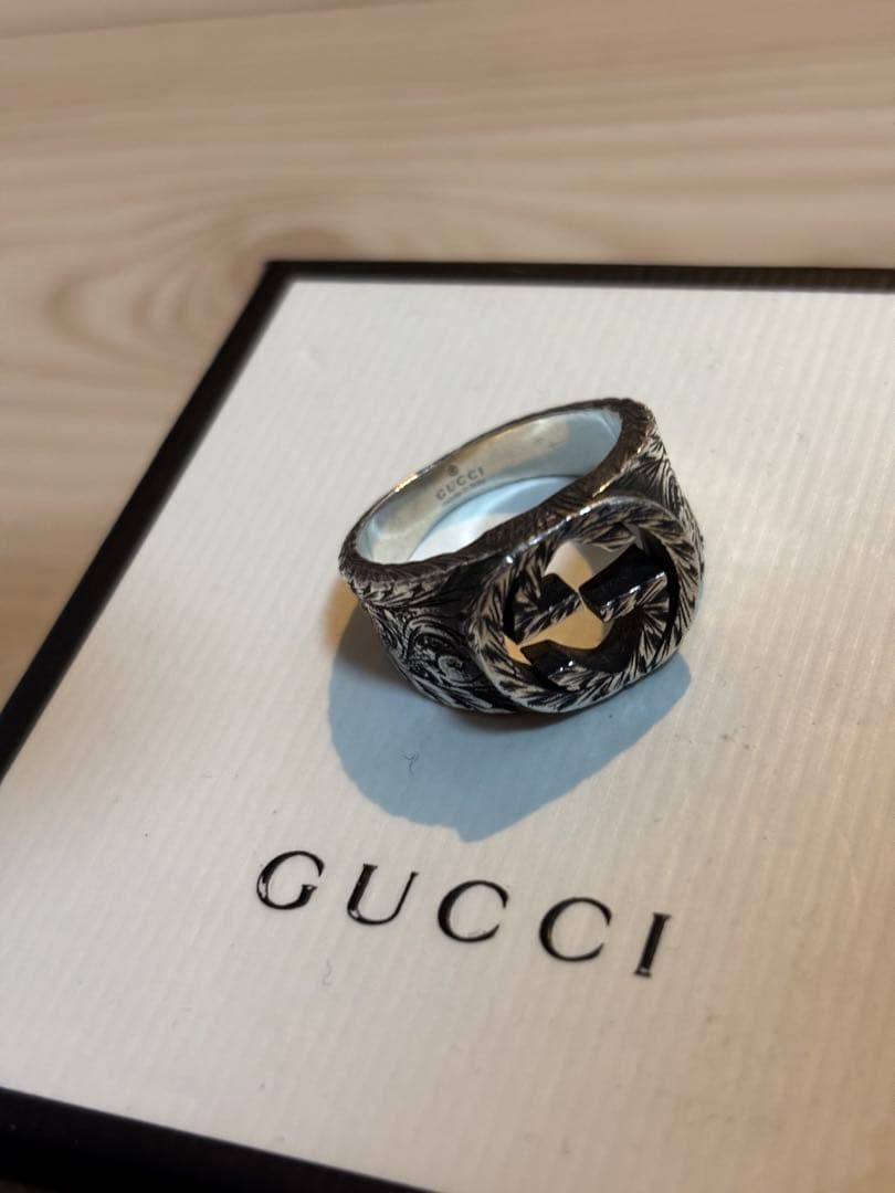 GUCCI インターロッキングGリング サイズ21