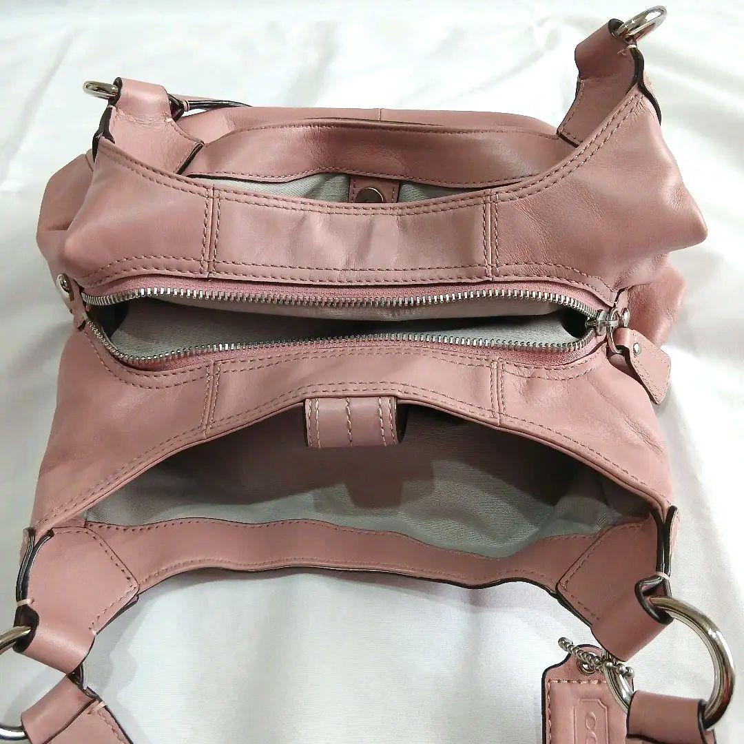 希少　コーチ　ハンド　ショルダーバッグ　ソーホー　レザー　ホーボーピンクy2k