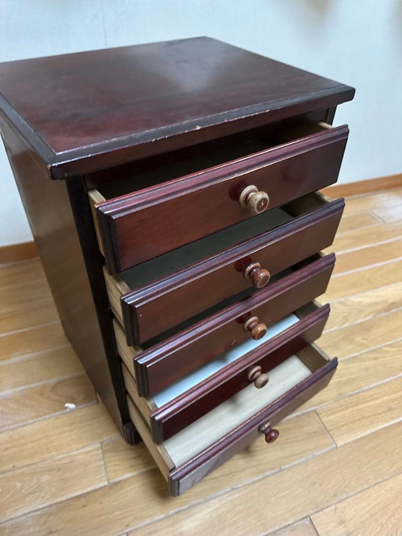 昭和レトロ チェスト 5段引き出し 民芸風家具 アンティーク 古民家