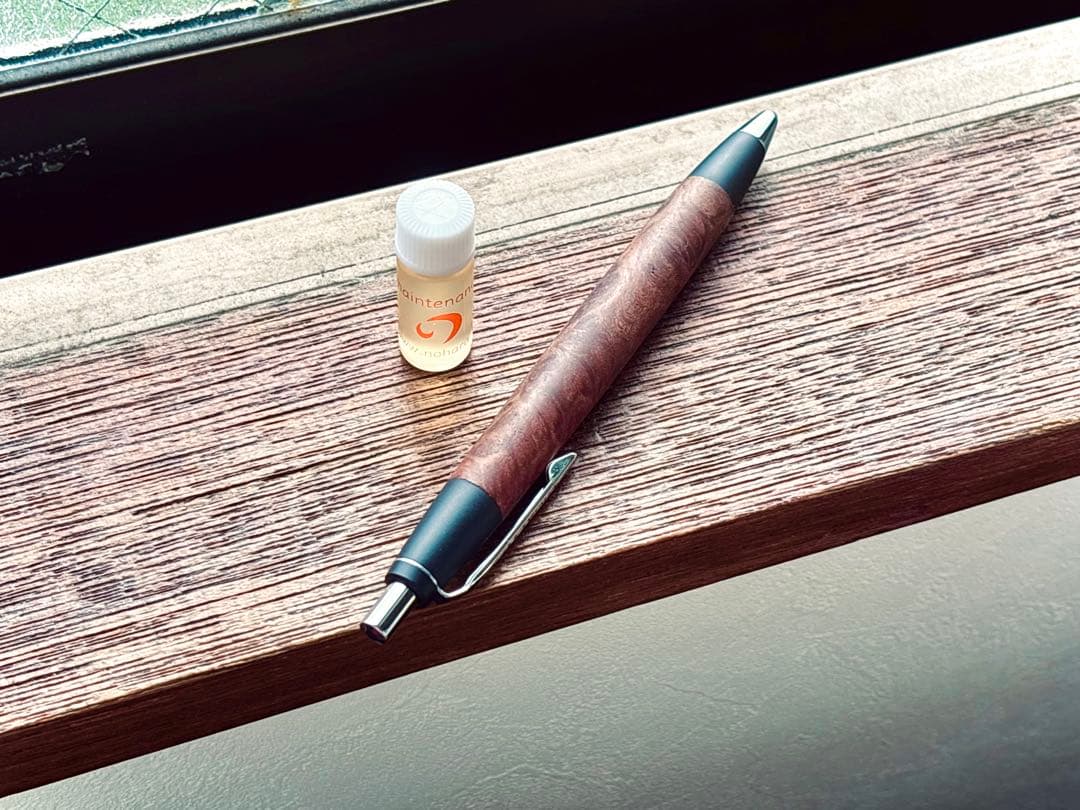 野原工芸 限定樹種 セコイヤ瘤 スタンダードボールペン シルバー金具