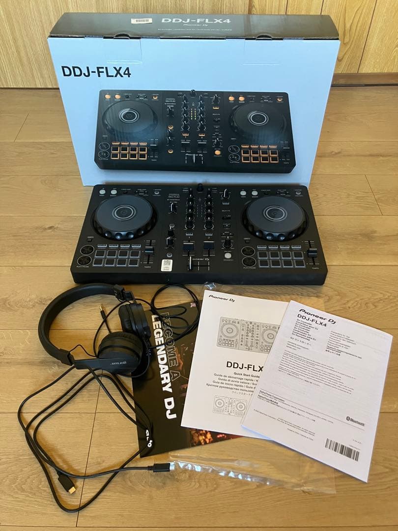 DDJ-FLX4/Pioneer+ヘッドホンセット箱説あり Pioneer DJ DDJ-FLX4 rekordbox ヘッドホン / パーフェクト・ガイド