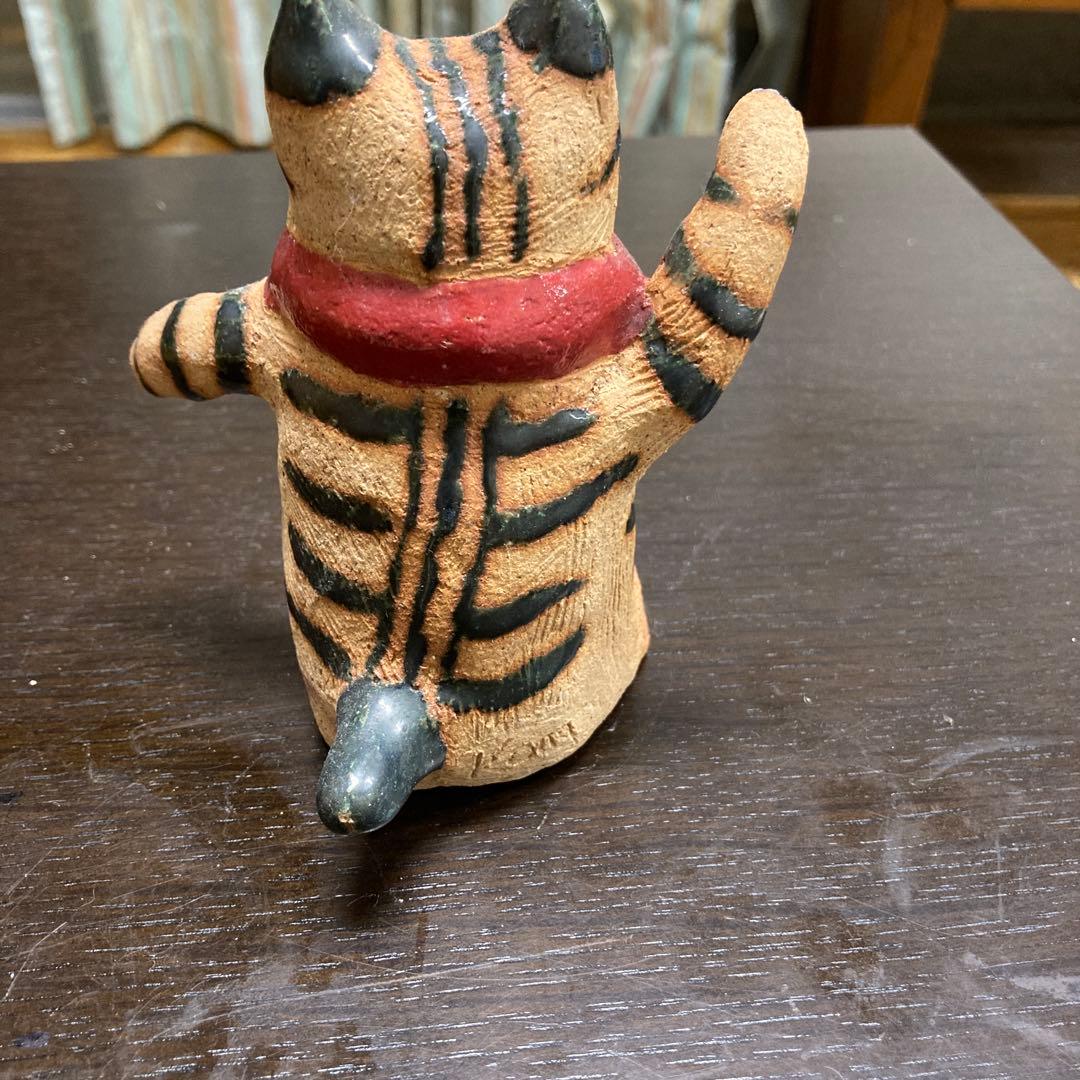 猫の陶器製置物 小室幸雄さん