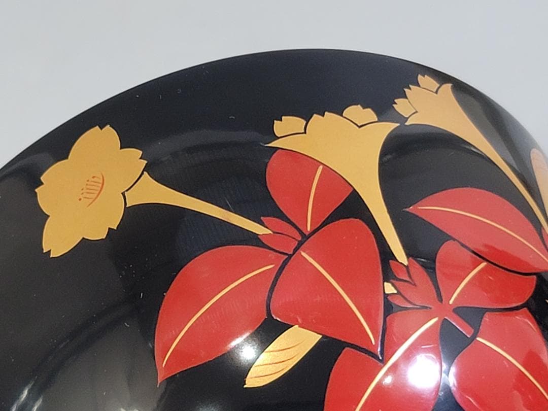 DT582 蒔絵漆器 吸物椀 十客 共箱 平安堂造