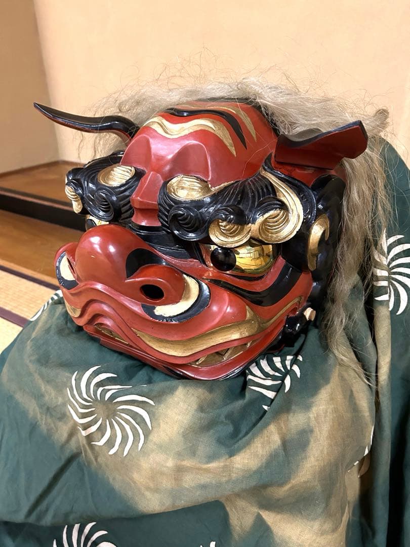 獅子舞 獅子頭 神楽 伝統工芸 開運 魔除け 縁起物 - メルカリ