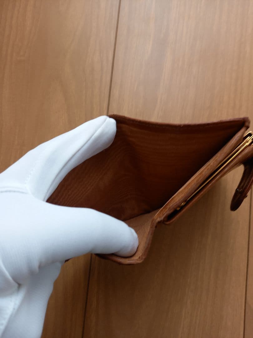 最終値下げ価格 CHANEL 折り財布 ブラウン がま口