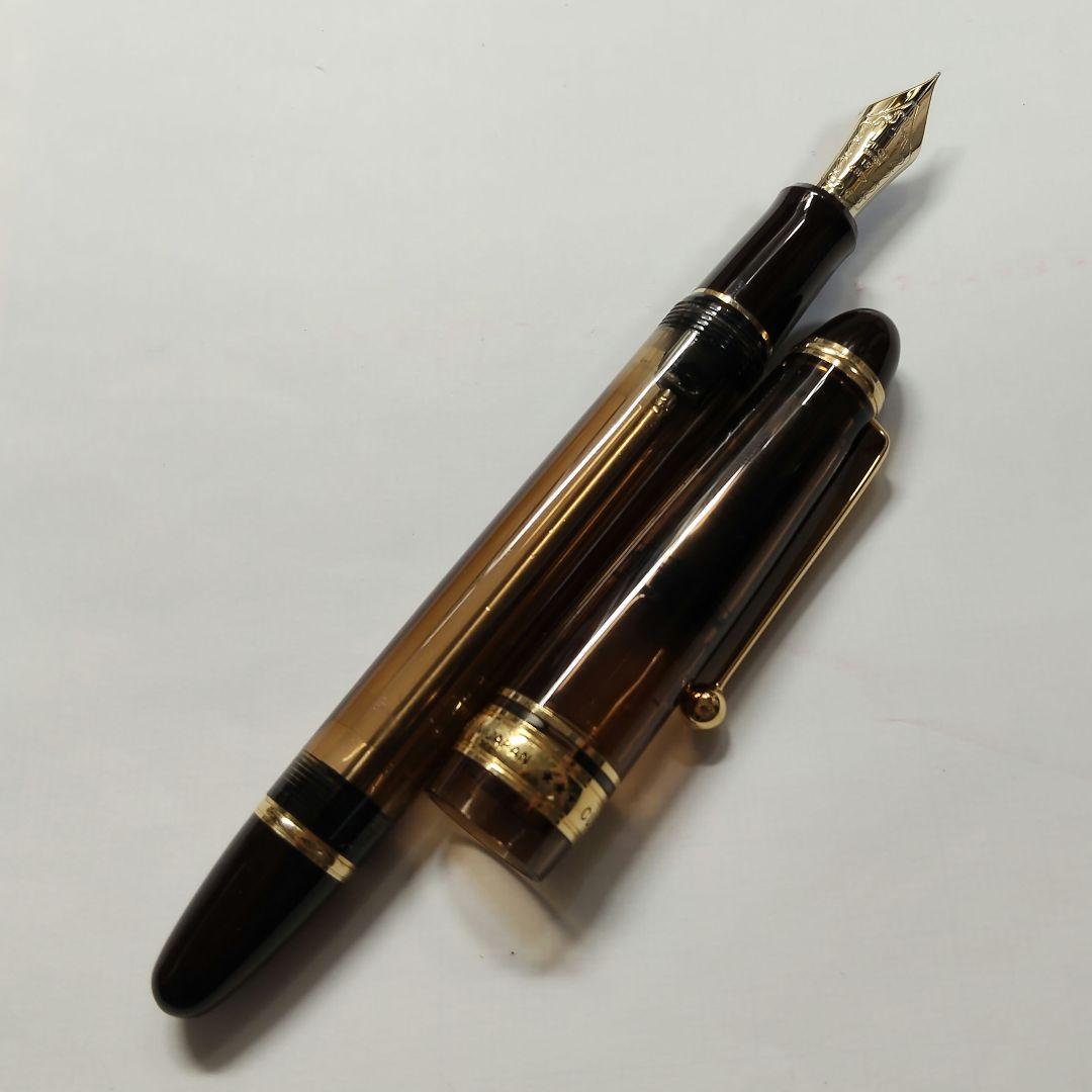 PILOT CUSTOM 823 透明ブラウン 14K-585 〈SF〉 - メルカリ