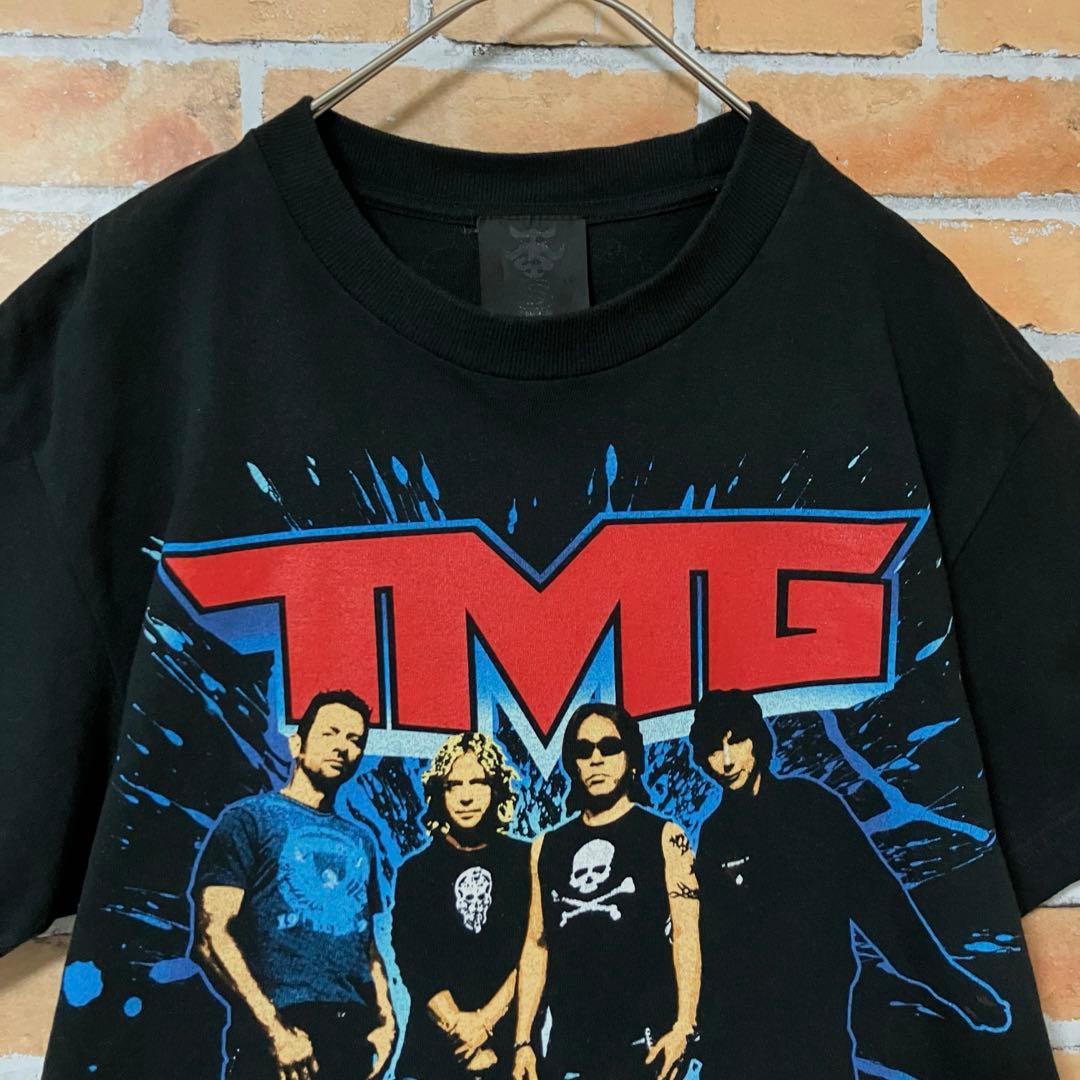 TMG 松本孝弘 B'z バンT ビッグプリント デカロゴ 半袖 Tシャツ 黒