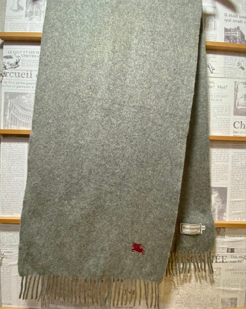 Burberrys マフラー✨カシミヤ100%✨美品✨ バーバリー BURBBERY カシミヤ100%マフラー