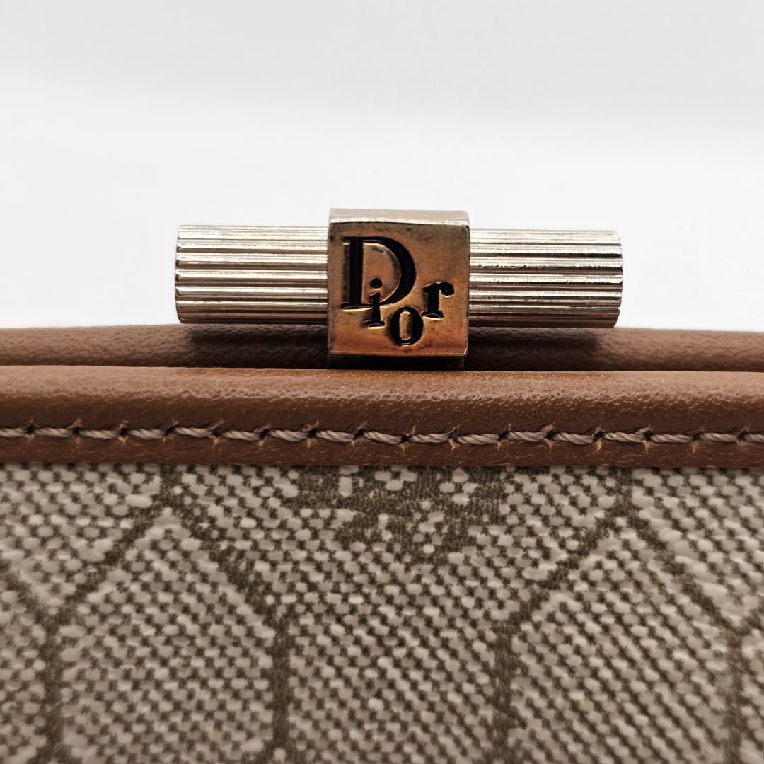 【極希少】Dior ヴィンテージ がま口財布 ハニカム柄 フランス製