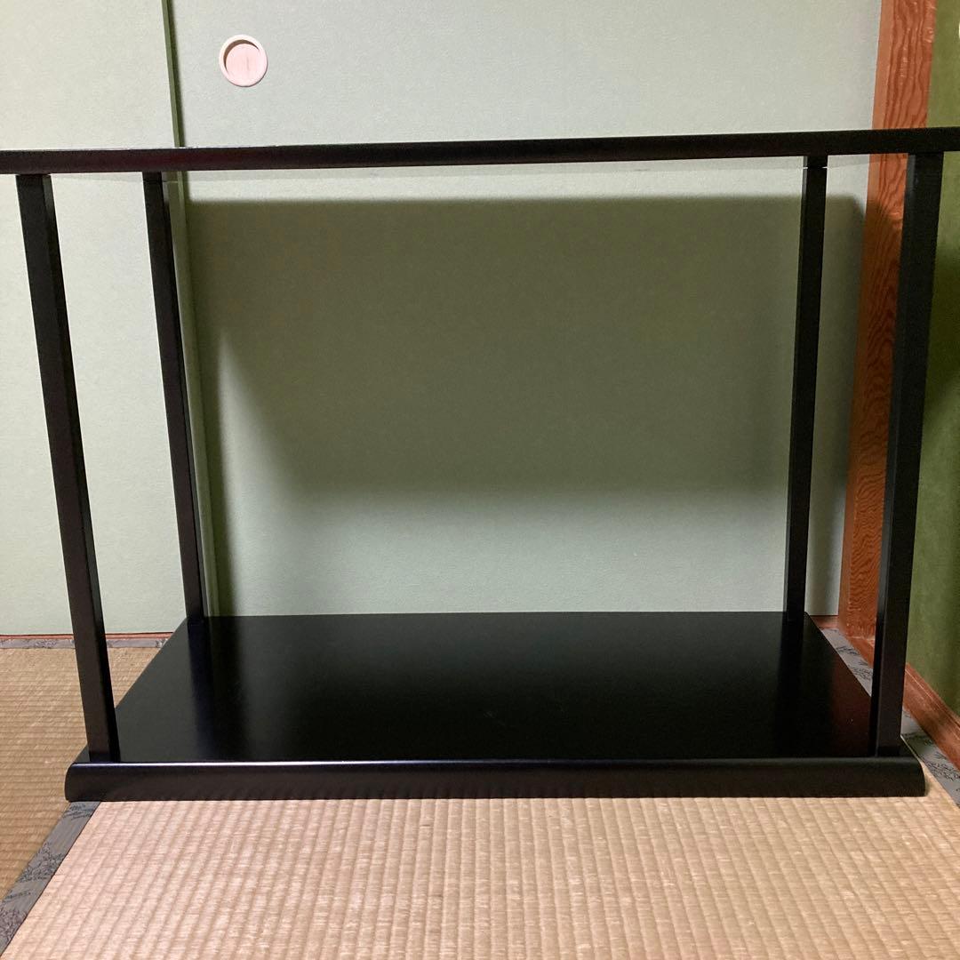 茶道具真塗り真台子茶棚組立式