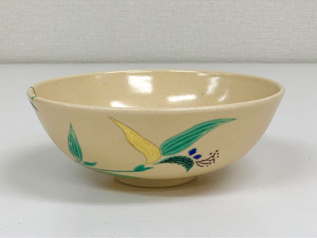 田中寿宝作 仁清写 露草茶碗 平茶碗 抹茶茶碗 茶道具 山尾梨奈 懐かしさの