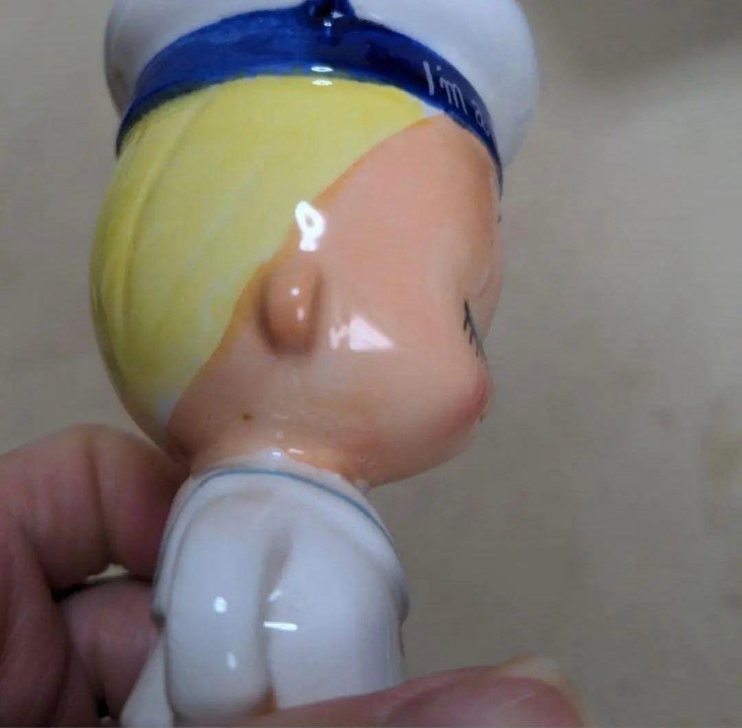 貴重レア内藤ルネ 水兵置物陶器昭和レトロRUNE ヴィンテージアンティー