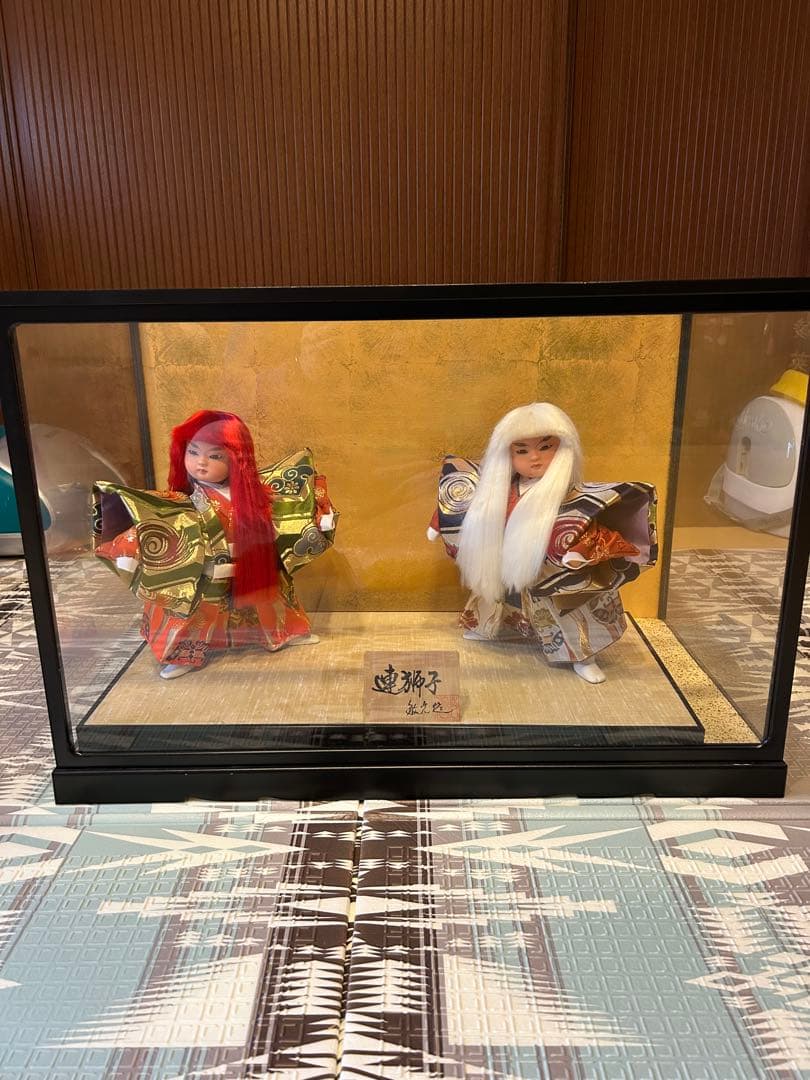 日本人形 ガラスケース入り 和装 W‼️新藤娘市松人形 ケース付き 伝統的