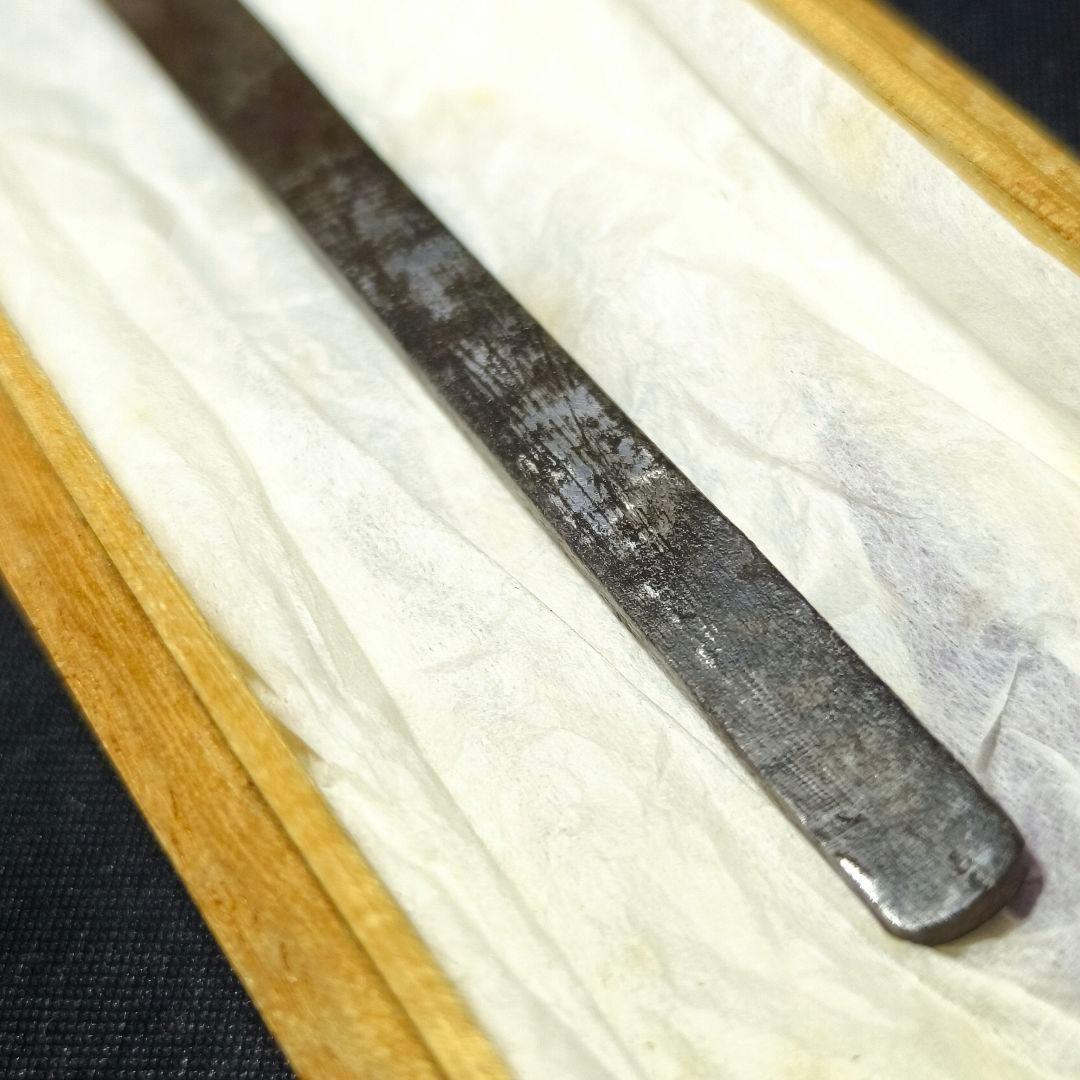 馬針 鉄地 江戸骨董 長さ10cm 本物 珍品 武具刀装具 旧家蔵出蒐集家放出