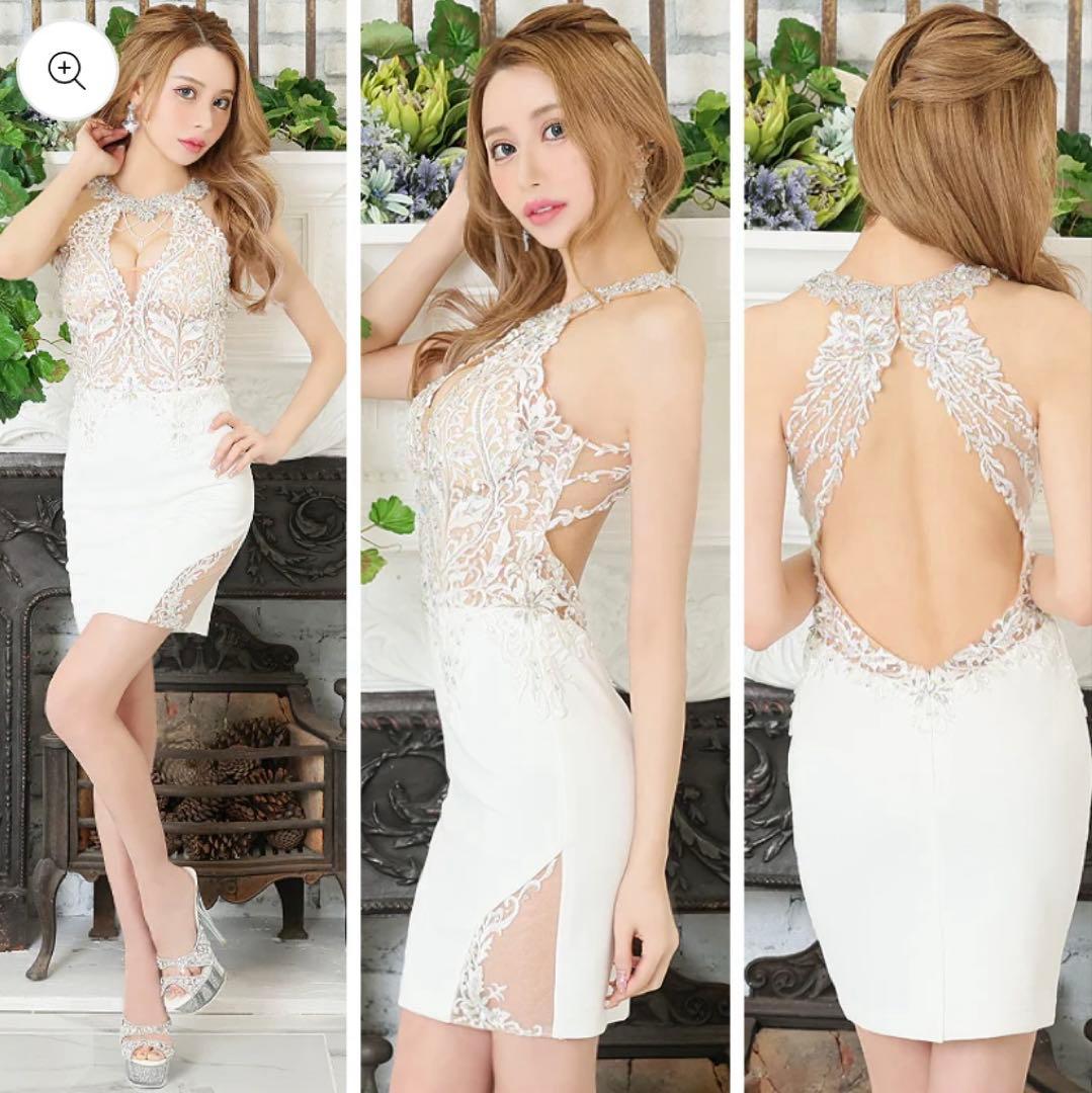 ANGEL R AR23822 ホワイトタイトドレス