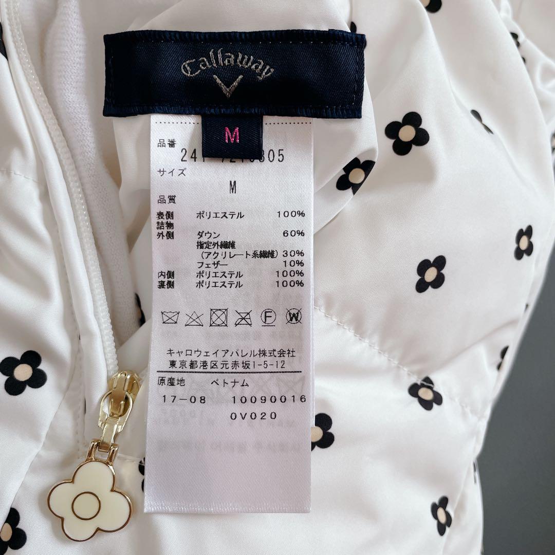 キャロウェイ ゴルフ ダウンジャケット リバーシブル ダウンベスト 花柄