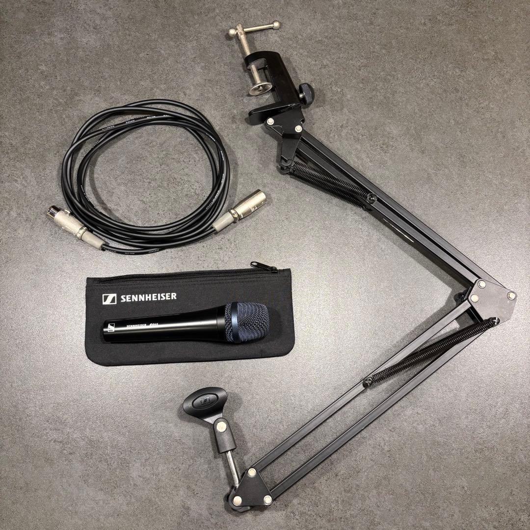 Sennheiser E945 ダイナミックマイク ケース スタンド ケーブル付
