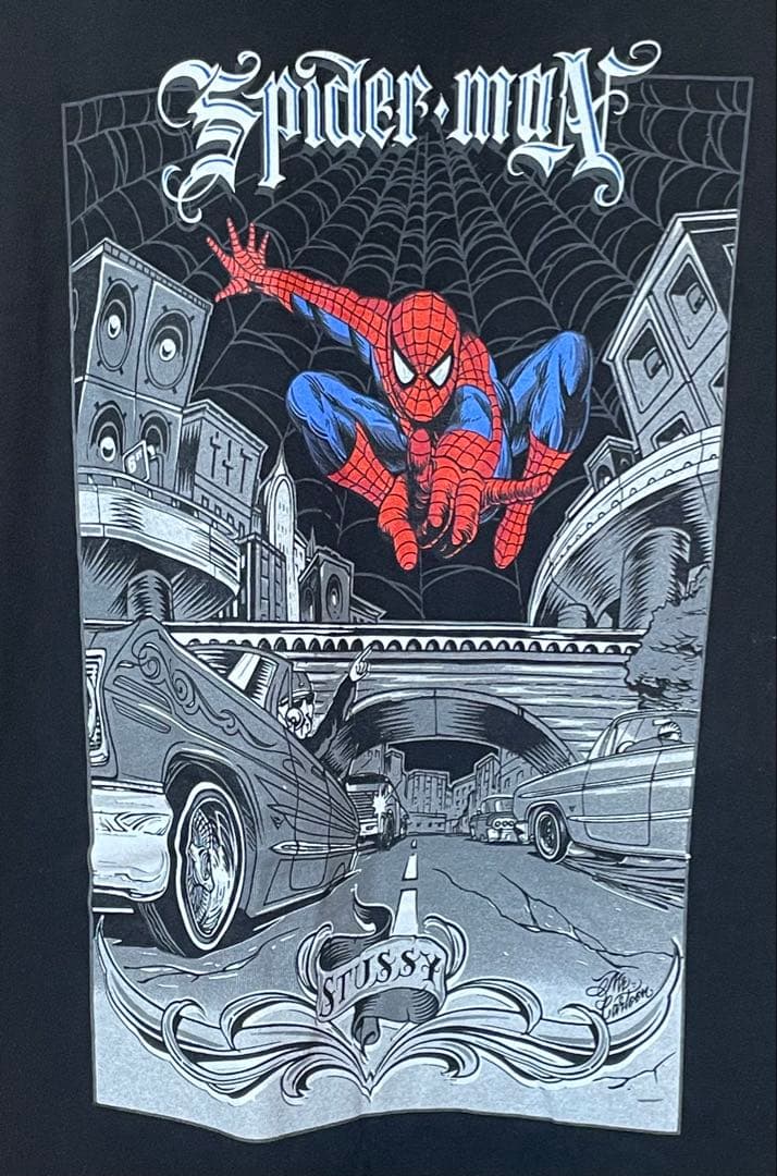 激レア】Stussy × MARVEL スパイダーマン Tシャツ