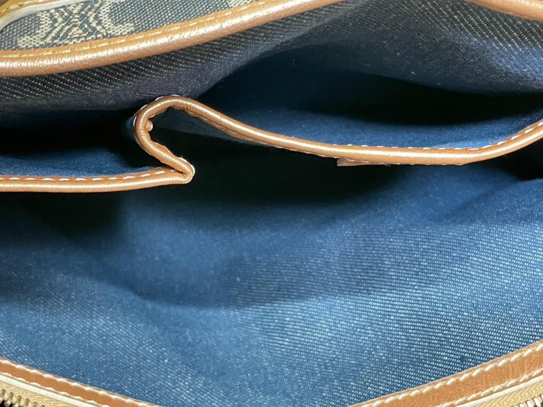 s*i様 CELINE セリーヌ パリ マカダム ブギーバッグ デニム ハンドバ