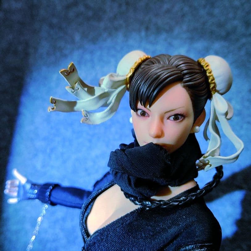 CAPCOM.1/6.春麗.[暗殺者(黒ver)]眼球可動!12/25迄の出品!