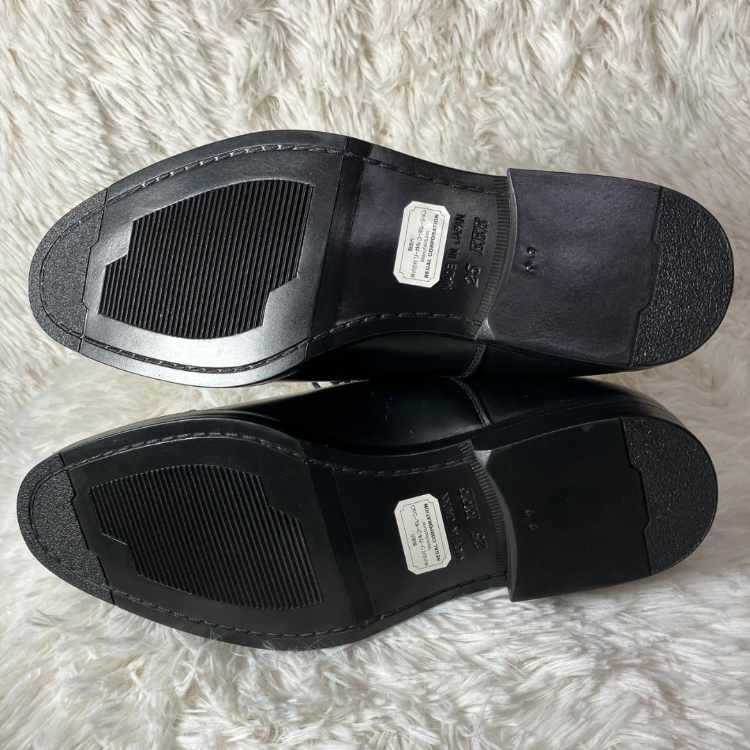 ほぼ未使用 REGAL ストリートウォーカー 革靴 ストレートチップ 25cm