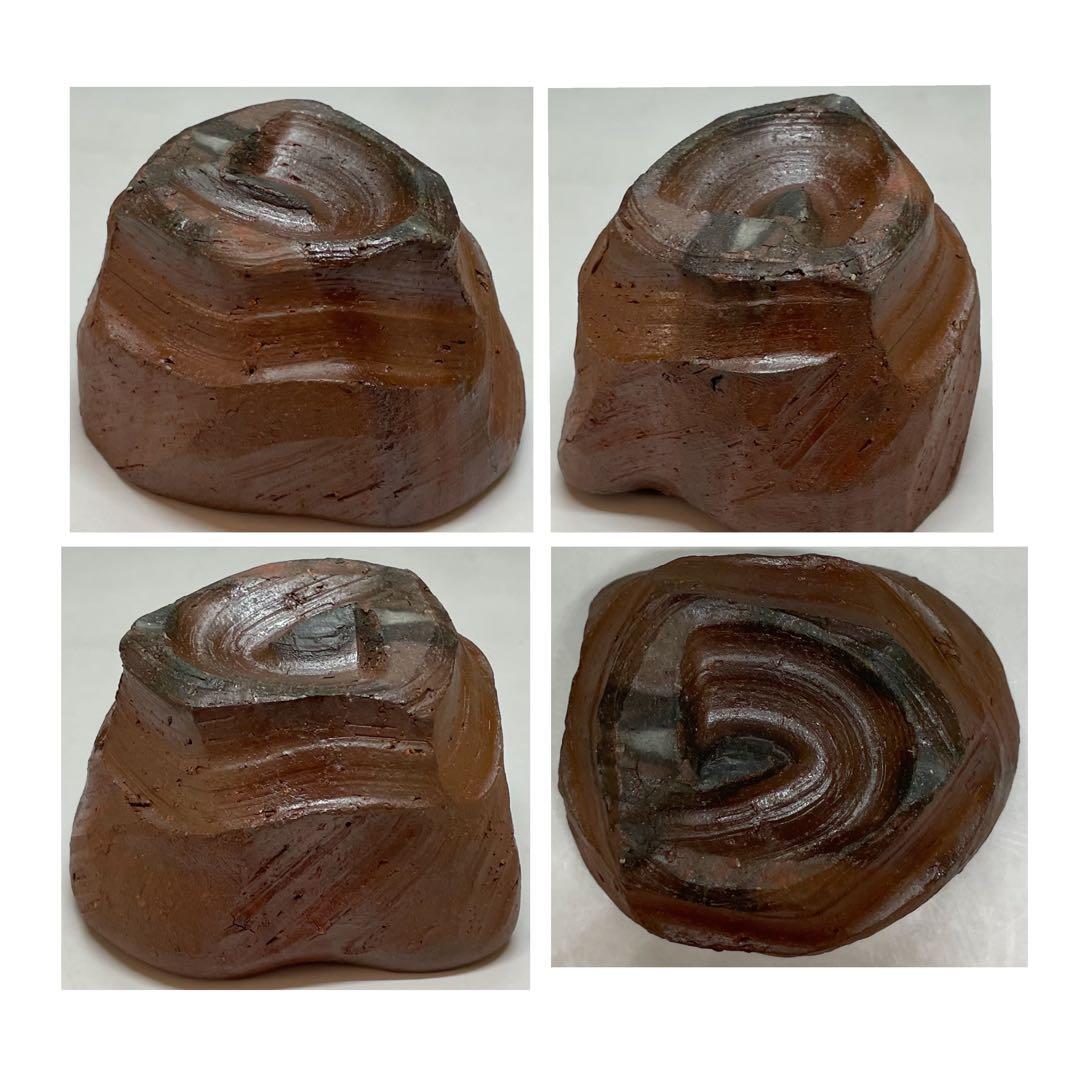 末石泰節　備前徳利　ぐい呑　備前焼　共箱　栞 　C5543