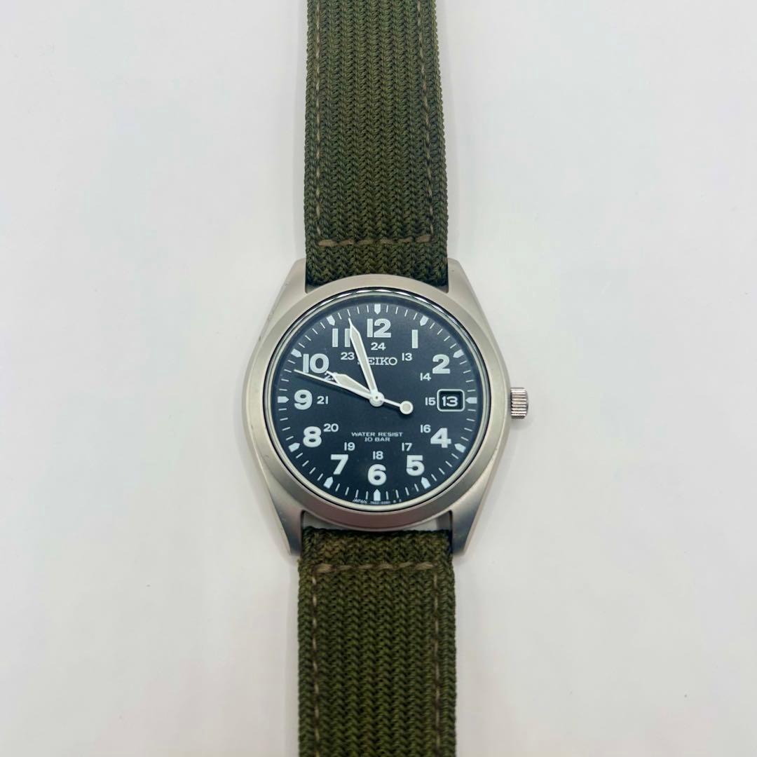【ミリタリー】Seiko セイコー 腕時計 クォーツ 10気圧防水 日本製