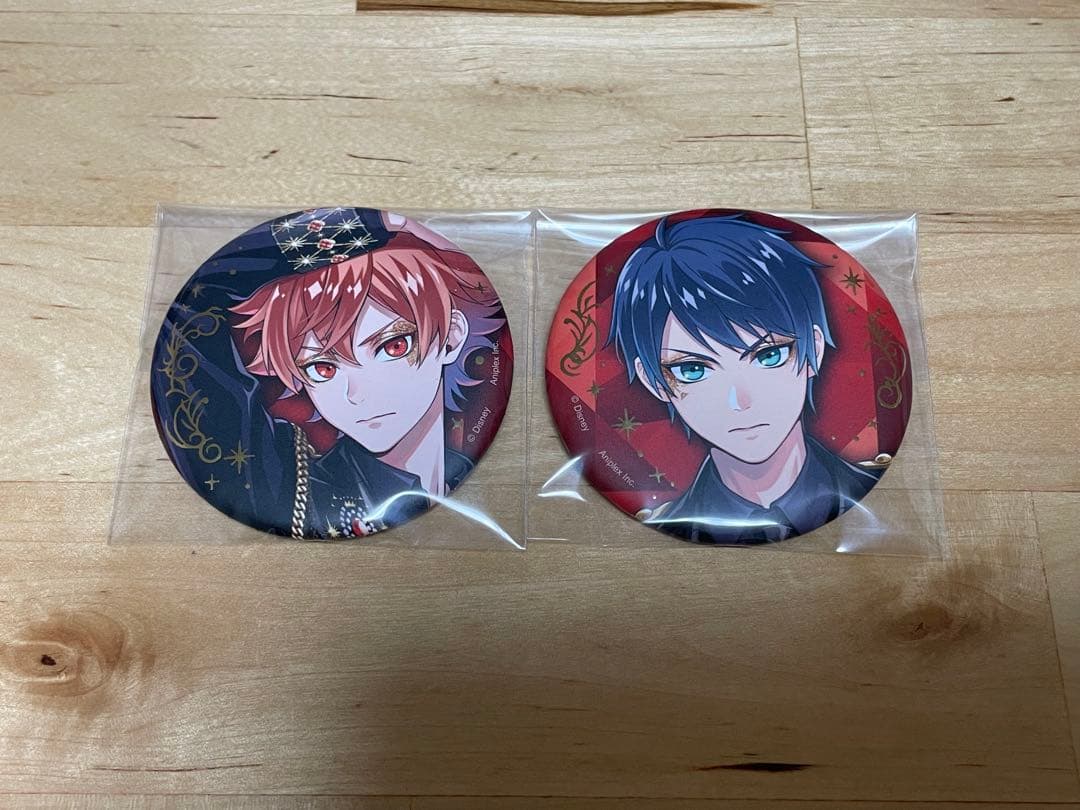 ツイステ 5周年 ブレイジングジュエル 缶バッジ エース デュース