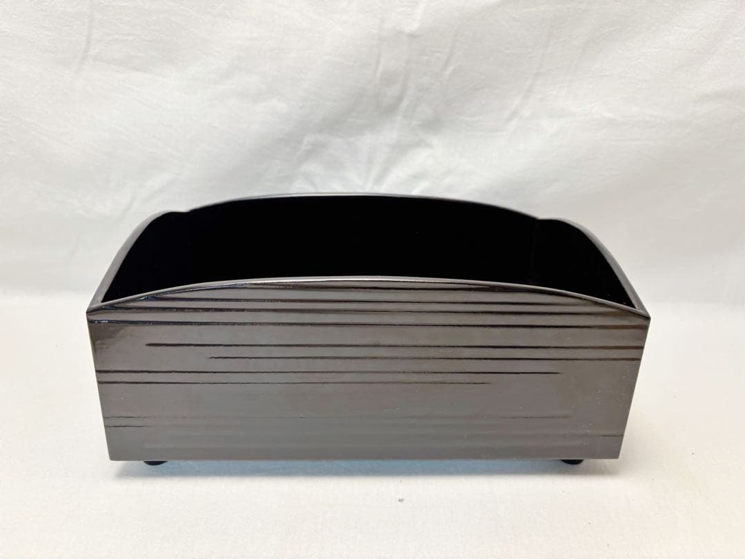 ほぼ未使用 茶道具 宗惠作 一閑塗 櫛型 莨盆如心