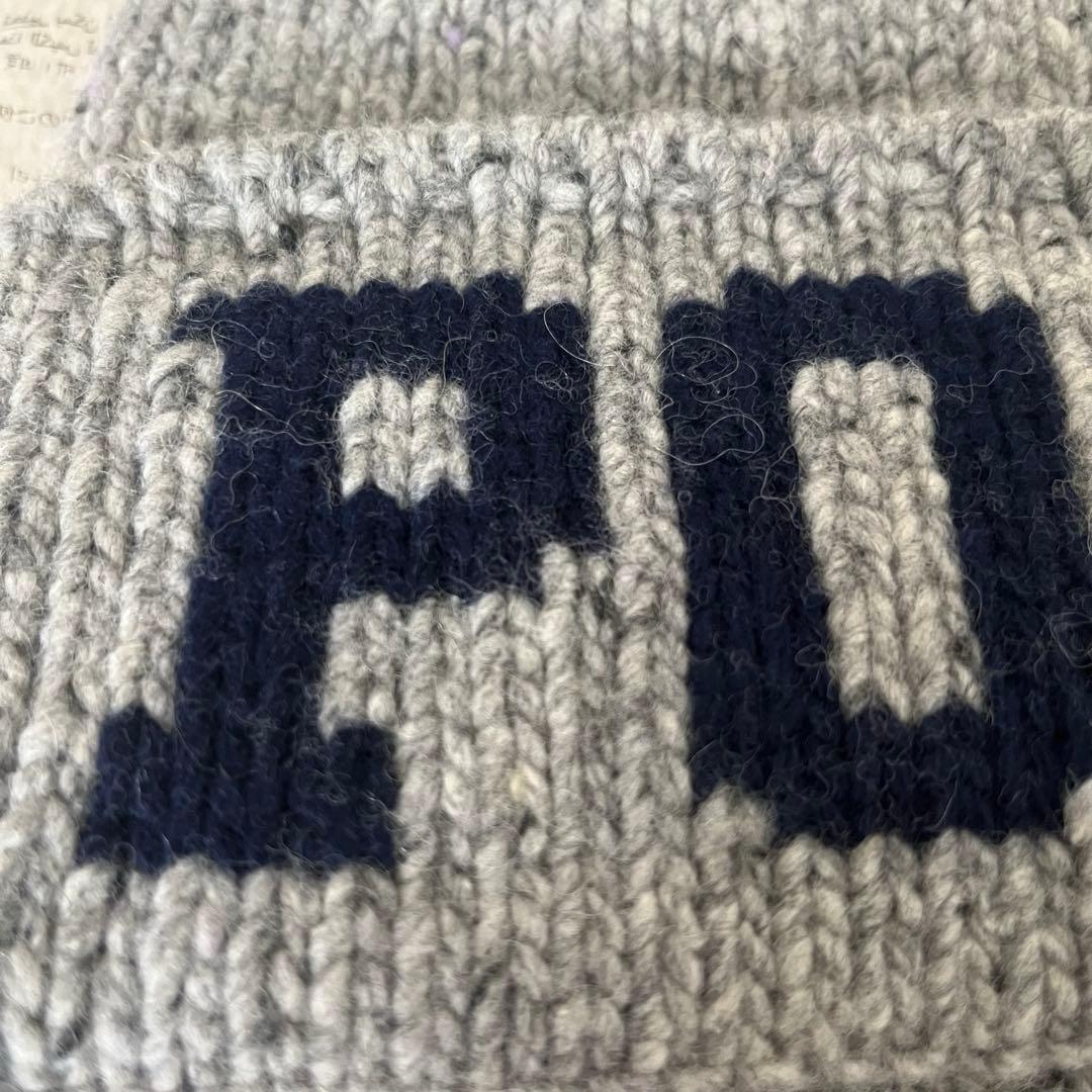 ラルフローレン ニット帽 グレー ベイクルーズジャーナルスタンダード