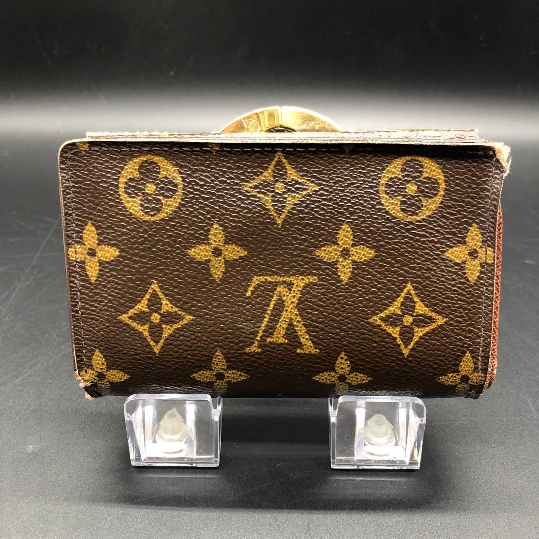 ルイヴィトン 二つ折り財布 がま口 モノグラム ポルトモネ ビエ