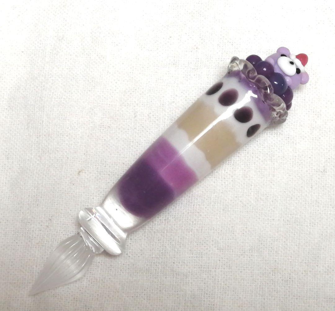 くまパフェ ブルーベリー ガラスペン