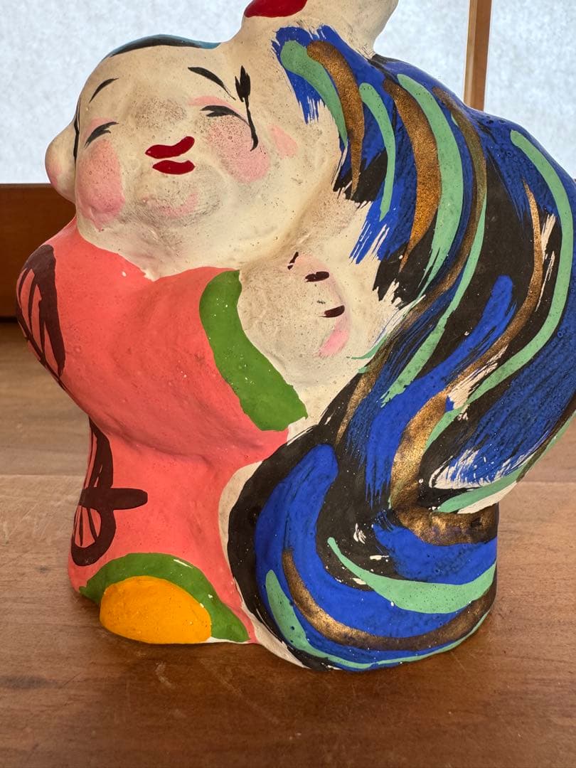 CATEGORY 郷土玩具 | 象々の郷土玩具 廃絶 香泉人形 『鶏抱き童子』