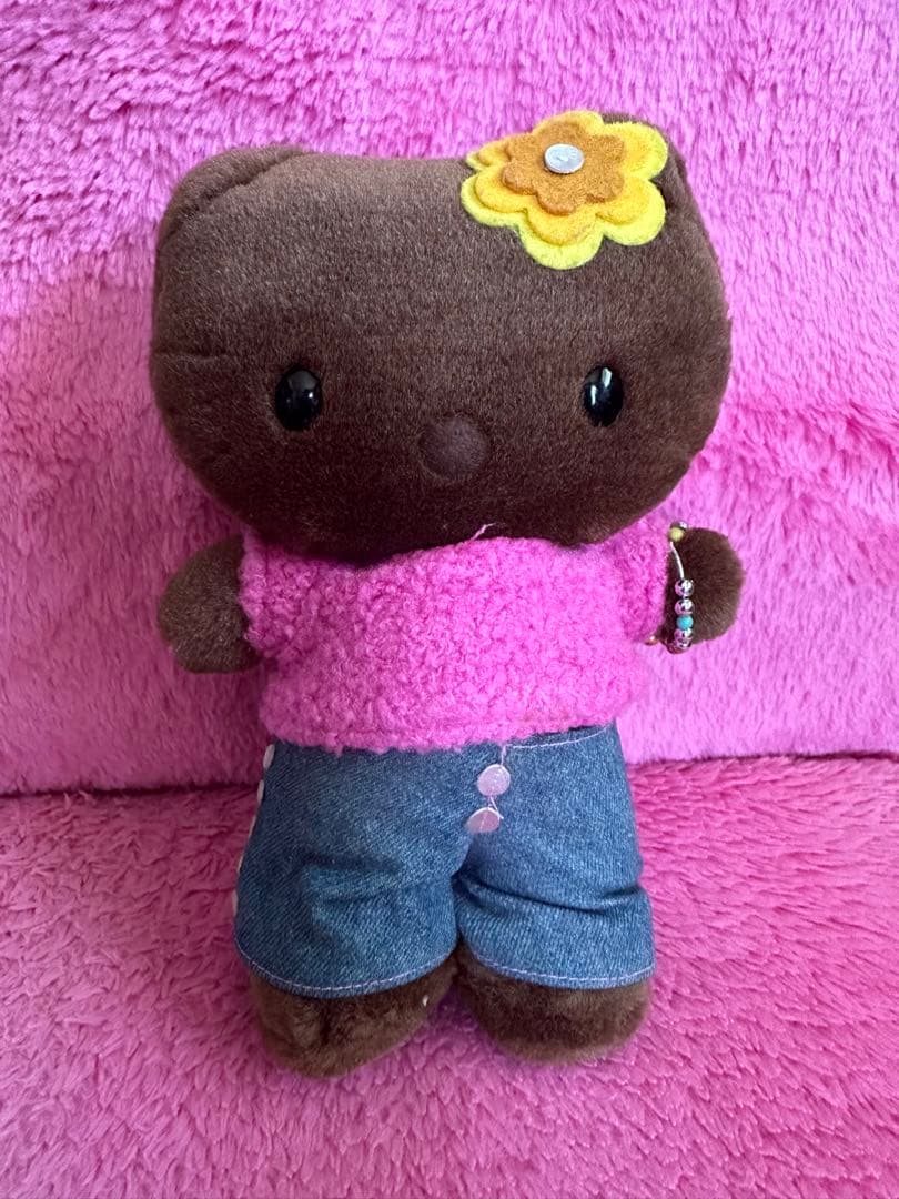 サンリオ ハローキティ VIVITIX ぬいぐるみ 日焼け　ガングロ　レア サンリオ ハローキティ VIVITIX ぬいぐるみ 日焼け ガングロ レア