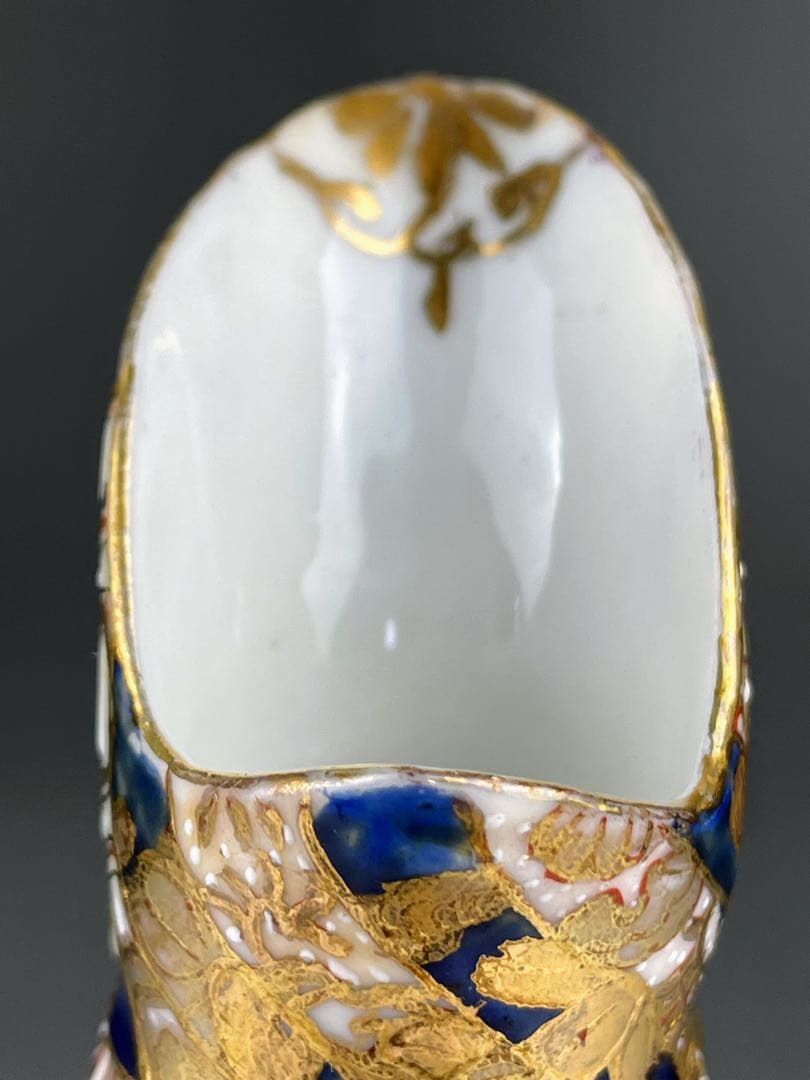 希少】初代 加藤春光 オールドニッポン 瑠璃釉 金彩盛上 水差し ピッチャー