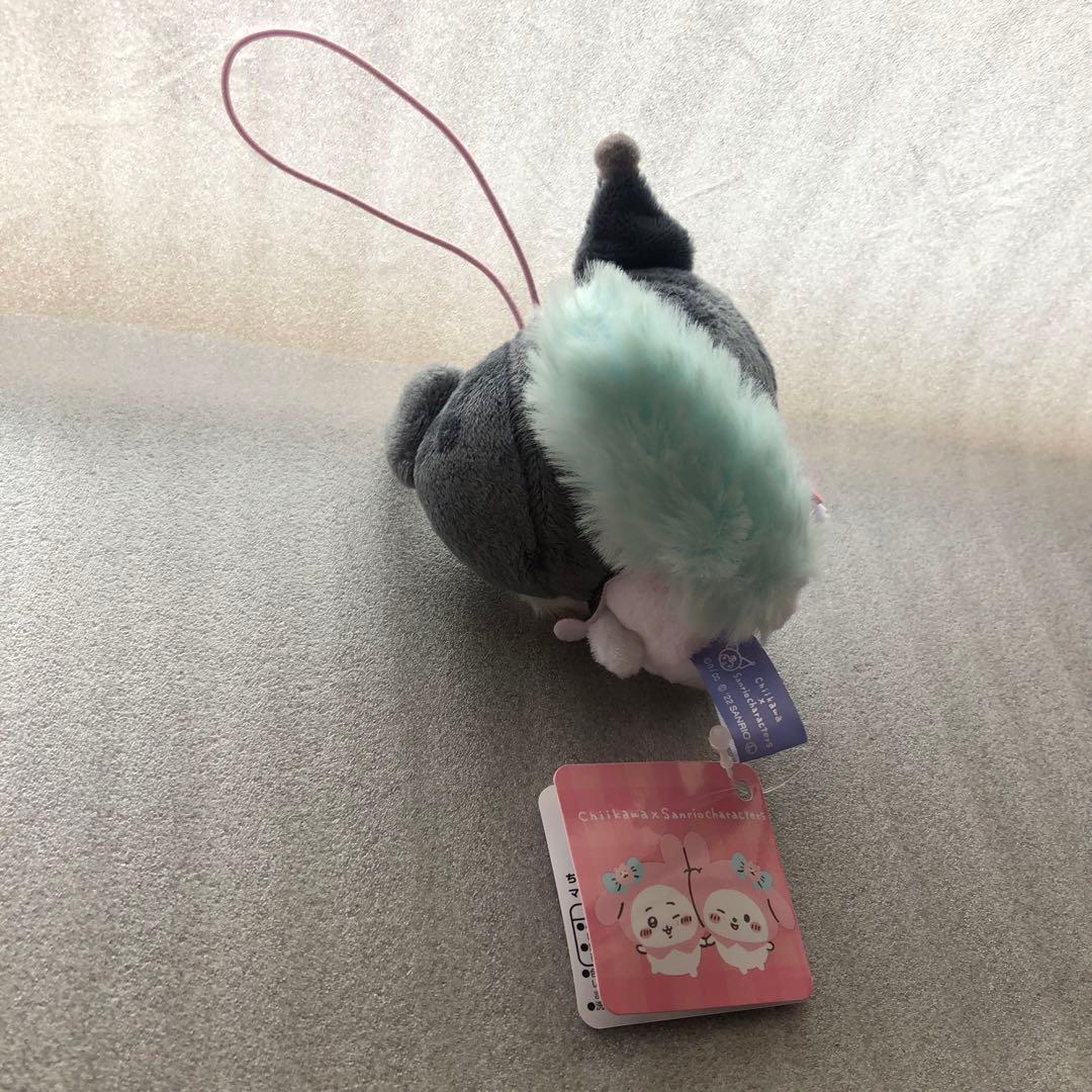 【全種】ちいかわぬいぐるみストラップ付き 約10cm ちいかわ×サンリオ