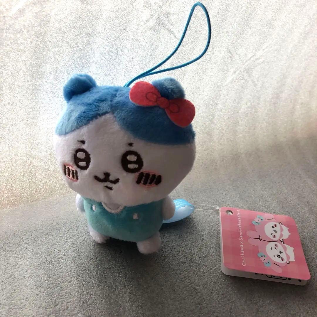 【全種】ちいかわぬいぐるみストラップ付き 約10cm ちいかわ×サンリオ