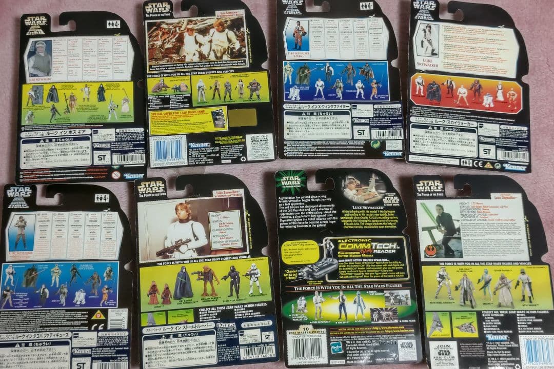 スターウォーズ　ルーク・スカイウォーカー　ベーシックフィギュア　8種セット