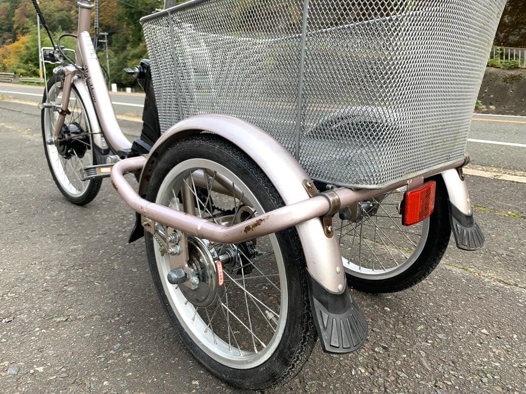 動作確認済 送料無料 CYCOO電動アシスト三輪自転車5.8Ah20-16インチ