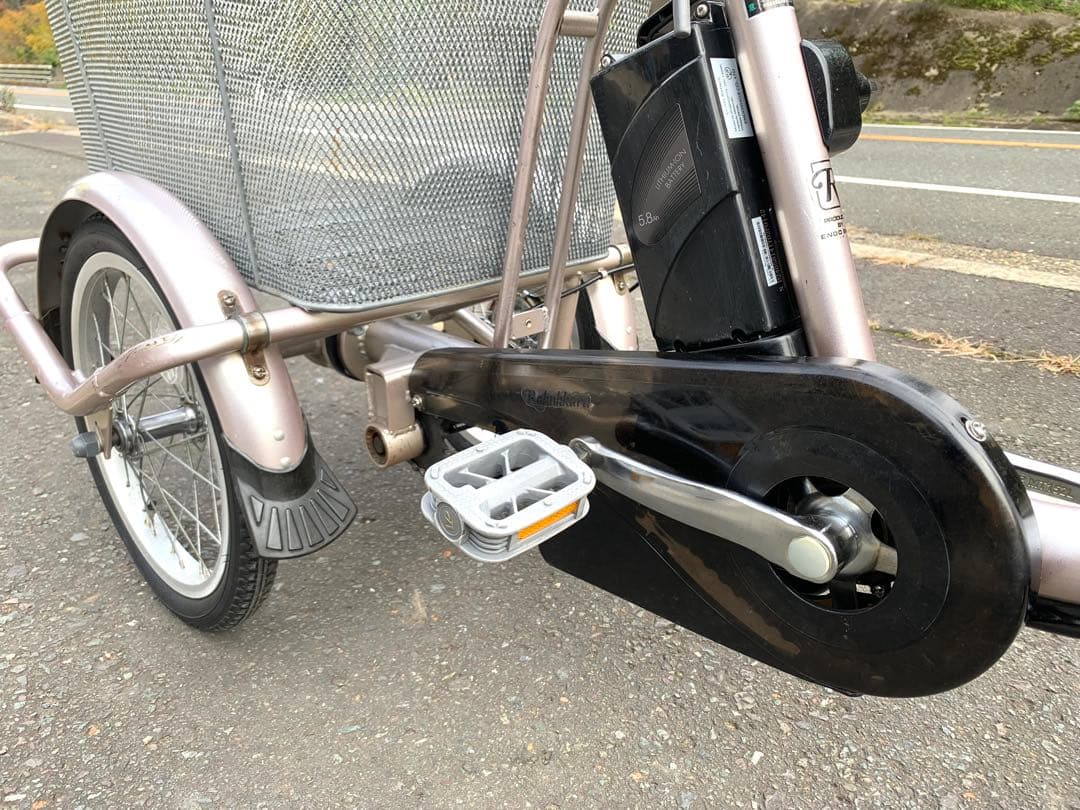 動作確認済 送料無料 CYCOO電動アシスト三輪自転車5.8Ah20-16インチ