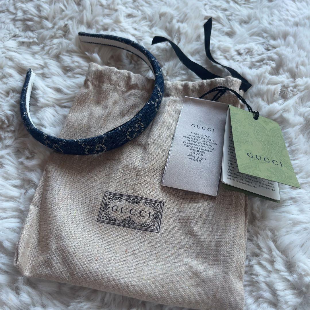 GUCCI グッチ GGキャンバス デニム カチューシャ GUCCI グッチGG