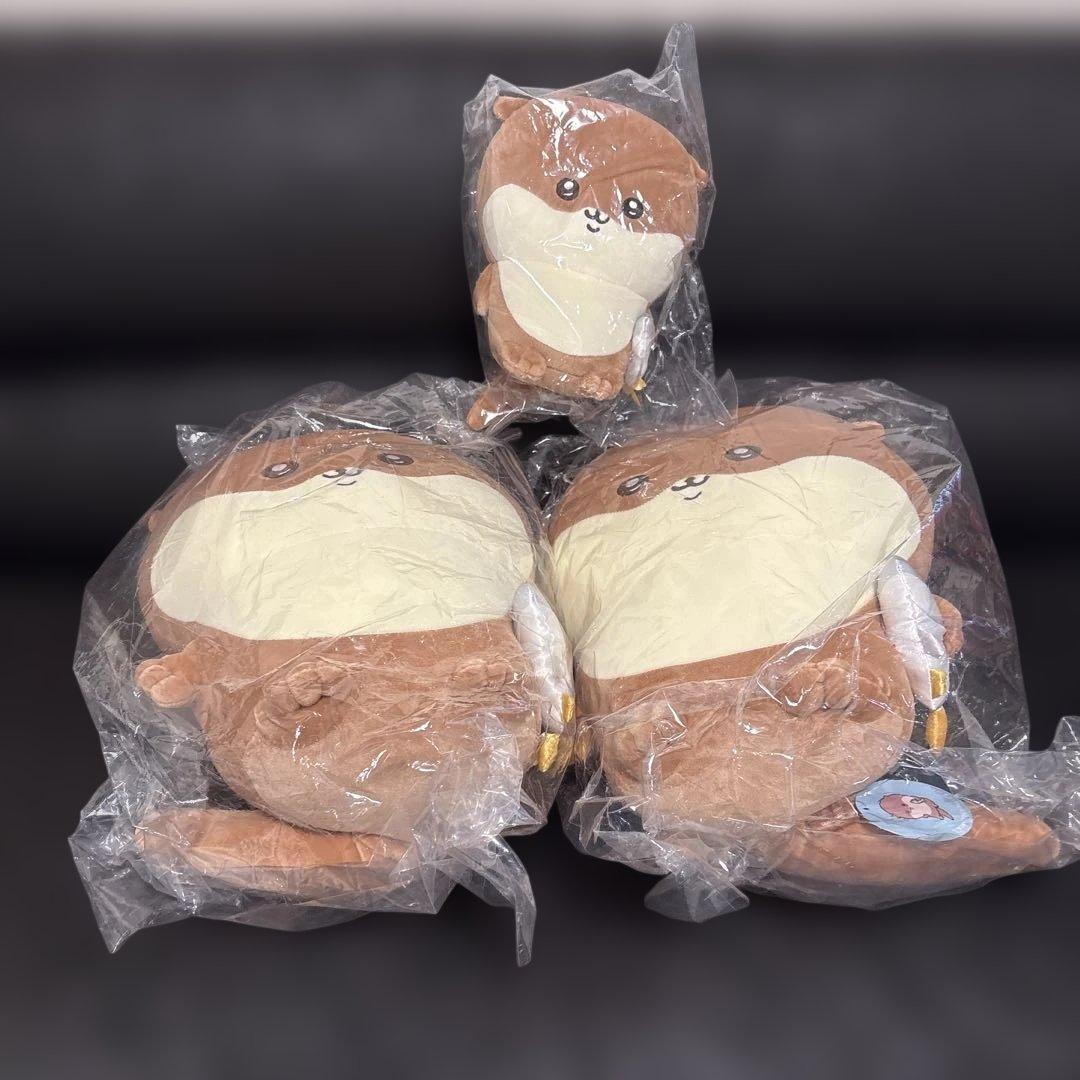 ほぼ未使用　140サイズぱんぱん　ナガノ　水族館　あざらし　カワウソ　D賞　シオ